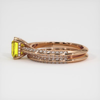 1.93 Ct. Yellow Sapphire Ring, 14K Rose Gold 4