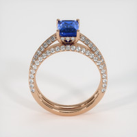 2.16 Ct. Sapphire Ring, 18K Rose Gold 3