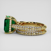 4.85 Ct. Emerald Ring, 18K Yellow Gold 4