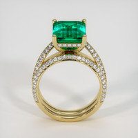 4.31 Ct. Emerald Ring, 18K Yellow Gold 3