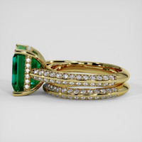 4.59 Ct. Emerald Ring, 18K Yellow Gold 4