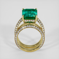 7.73 Ct. Emerald Ring, 18K Yellow Gold 3