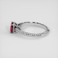 1.15 Ct. Ruby Ring, Platinum 950 4