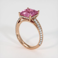3.37 Ct. Sapphire Ring, 14K Rose Gold 2