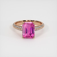 3.53 Ct. Sapphire Ring, 18K Rose Gold 1