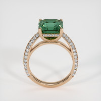 5.64 Ct. Greenish Blue Sapphire Ring, 18K Rose Gold 3