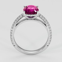 2.83 Ct. Pinkish Purple Sapphire Ring, 14K White Gold 3