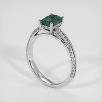1.53 Ct. Sapphire Ring, 14K White Gold 2