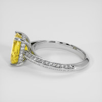 2.35 Ct. Yellow Sapphire Ring, 14K White Gold 4
