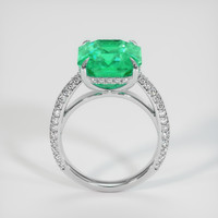 6.60 Ct. Emerald Ring, 18K White Gold 3