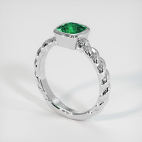 2.18 Ct. Emerald Ring, Platinum 950 2
