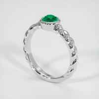 1.16 Ct. Emerald Ring, Platinum 950 2