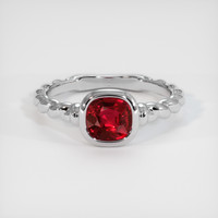 1.03 Ct. Ruby Ring, Platinum 950 1