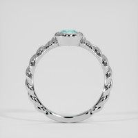 1.46 Ct. Greenish Blue Sapphire Ring, Platinum 950 3