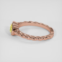 2.08 Ct. Yellow Sapphire Ring, 18K Rose Gold 4