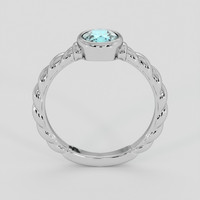 1.46 Ct. Greenish Blue Sapphire Ring, 10K White Gold 3