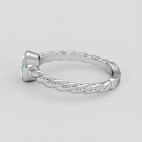 1.46 Ct. Greenish Blue Sapphire Ring, 10K White Gold 4