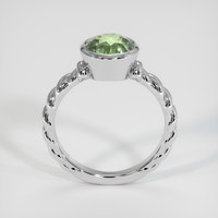 3.56 Ct. Green Sapphire Ring, 10K White Gold 3