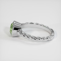 3.56 Ct. Green Sapphire Ring, 10K White Gold 4