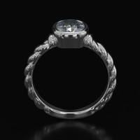 1.18 Ct. Gemstone Ring, 14K White Gold 3