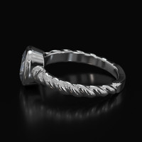 1.18 Ct. Gemstone Ring, 14K White Gold 4