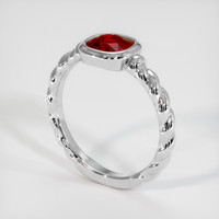 1.03 Ct. Ruby Ring, 14K White Gold 2