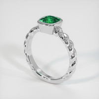 2.18 Ct. Emerald Ring, 18K White Gold 2