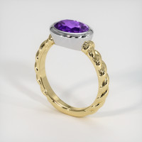 1.63 Ct. Gemstone Ring, 14K White & Yellow 2