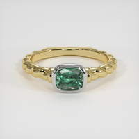 0.63 Ct. Gemstone Ring, 14K White & Yellow 1