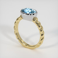 1.85 Ct. Gemstone Ring, 14K White & Yellow 2