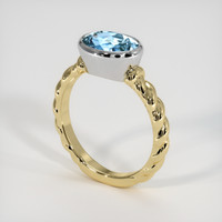 1.85 Ct. Gemstone Ring, 18K White & Yellow 2