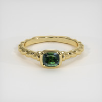 1.31 Ct. Green Sapphire Ring, 10K Yellow Gold 1