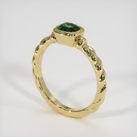 1.31 Ct. Green Sapphire Ring, 10K Yellow Gold 2