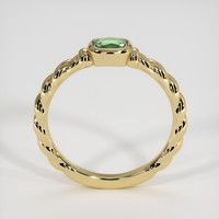 0.69 Ct. Green Sapphire Ring, 10K Yellow Gold 3