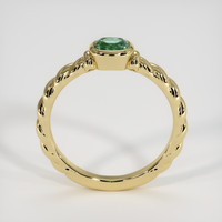 0.90 Ct. Green Sapphire Ring, 10K Yellow Gold 3