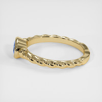 0.87 Ct. Sapphire Ring, 14K Yellow Gold 4