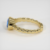 2.11 Ct. Blue Sapphire Ring, 14K Yellow Gold 4