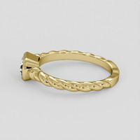 0.99 Ct. Yellowish Green Sapphire Ring, 14K Yellow Gold 4
