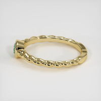 0.69 Ct. Green Sapphire Ring, 14K Yellow Gold 4