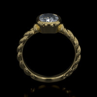 1.18 Ct. Gemstone Ring, 18K Yellow Gold 3