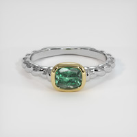 0.63 Ct. Gemstone Ring, 14K Yellow & White 1