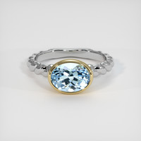 1.85 Ct. Gemstone Ring, 14K Yellow & White 1