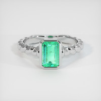 1.73 Ct. Emerald Ring, Platinum 950 1