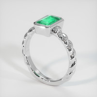 1.73 Ct. Emerald Ring, Platinum 950 2