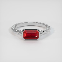 2.03 Ct. Ruby Ring, Platinum 950 1