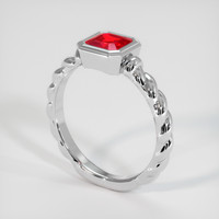 1.27 Ct. Ruby Ring, Platinum 950 2