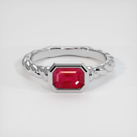 1.03 Ct. Ruby Ring, Platinum 950 1