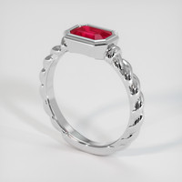 1.03 Ct. Ruby Ring, Platinum 950 2