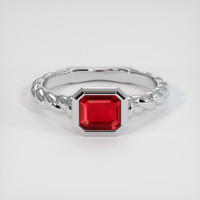 0.99 Ct. Ruby Ring, Platinum 950 1