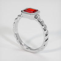 0.99 Ct. Ruby Ring, Platinum 950 2